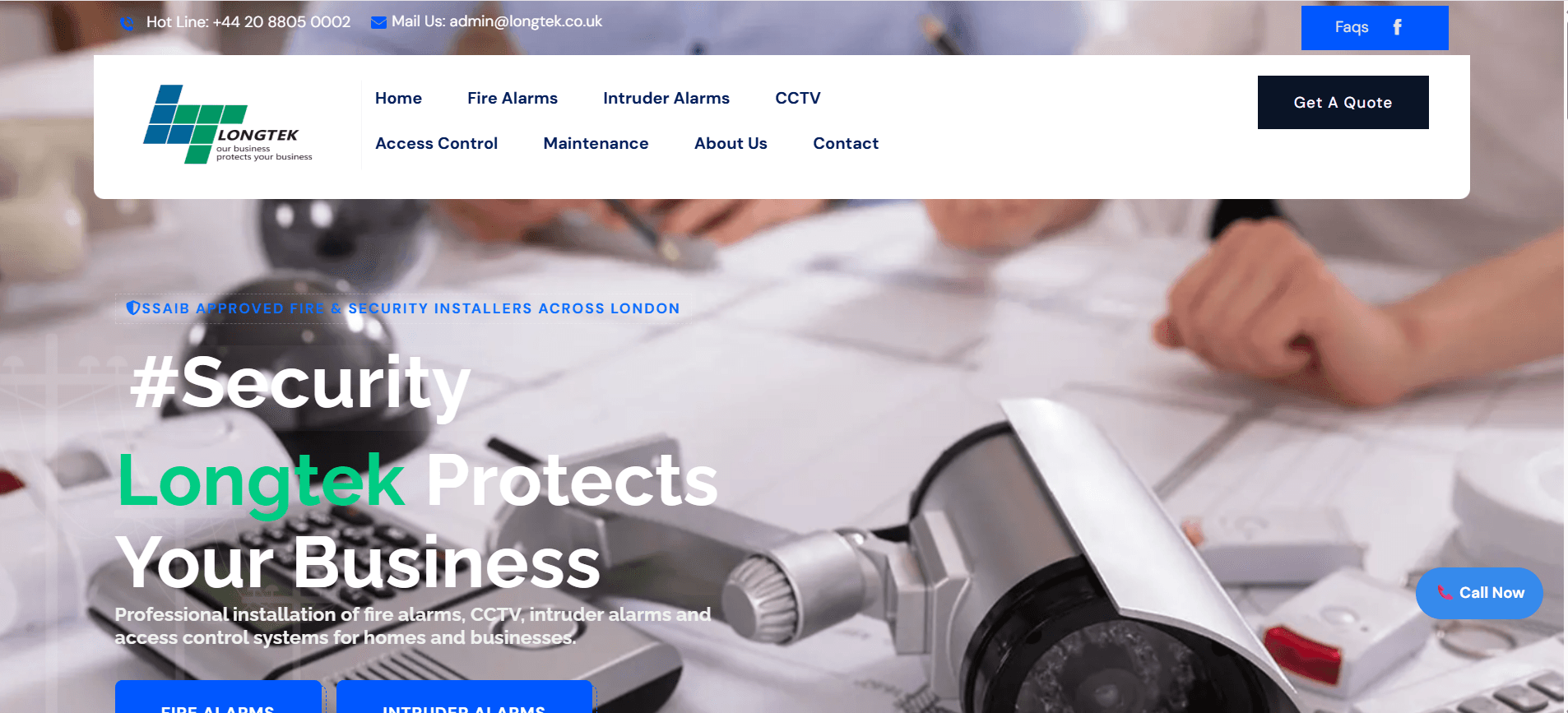 Longtek Website screenshot